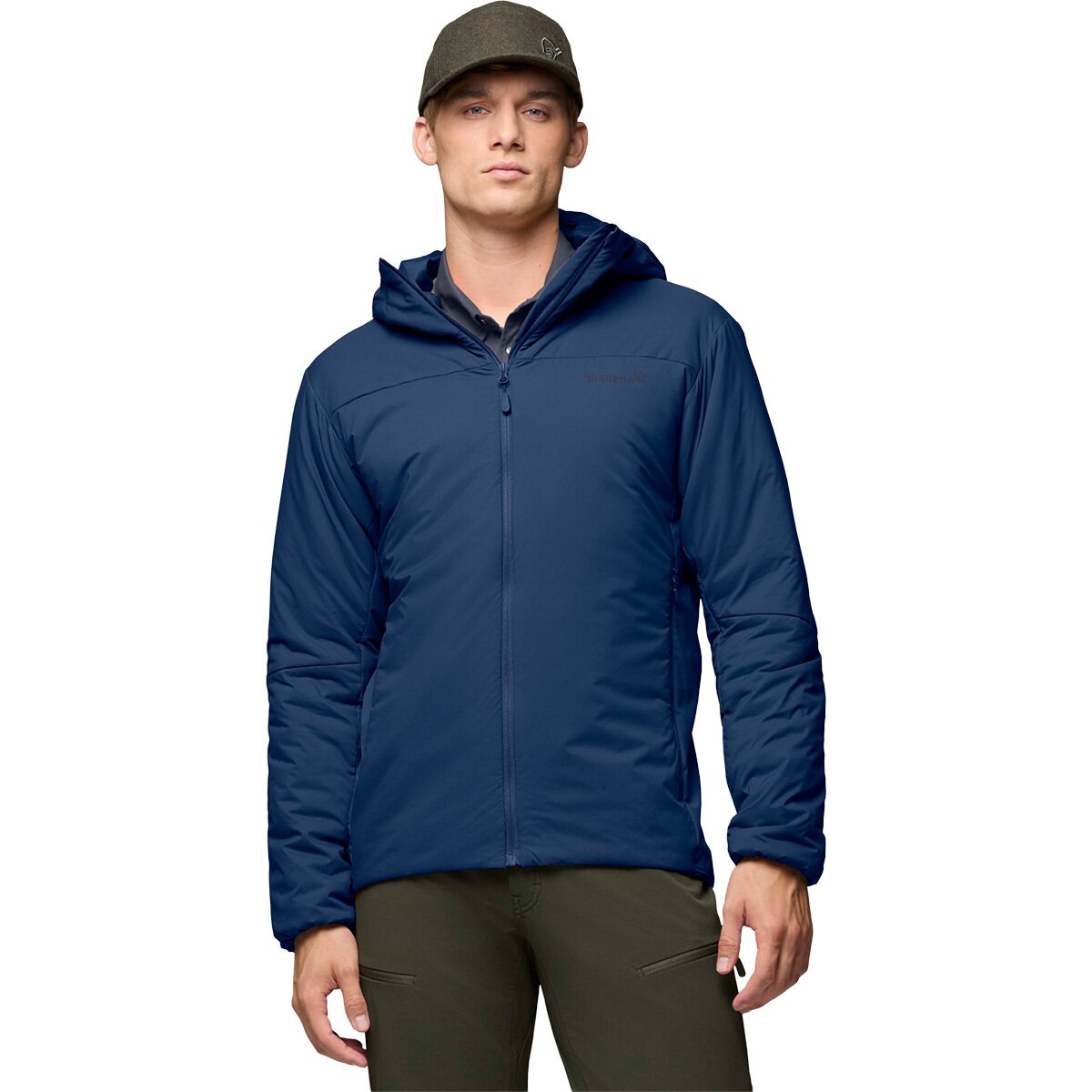 Image of Norrona Femund Thermo60 Zip Hooded Jacket - Men's Indigo Night, M