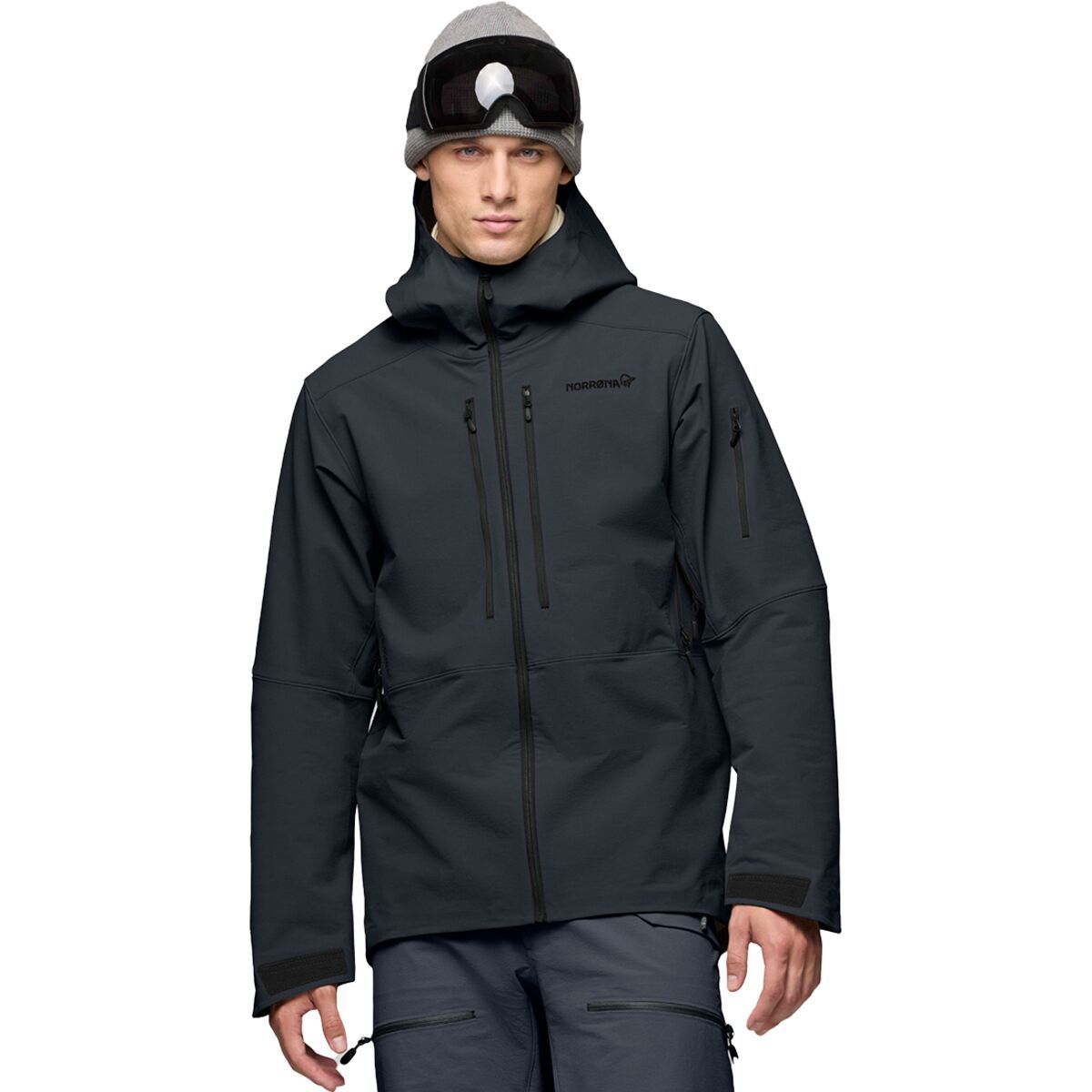 Image of Norrona Lofoten Flex1 Jacket - Men's Caviar Black, S