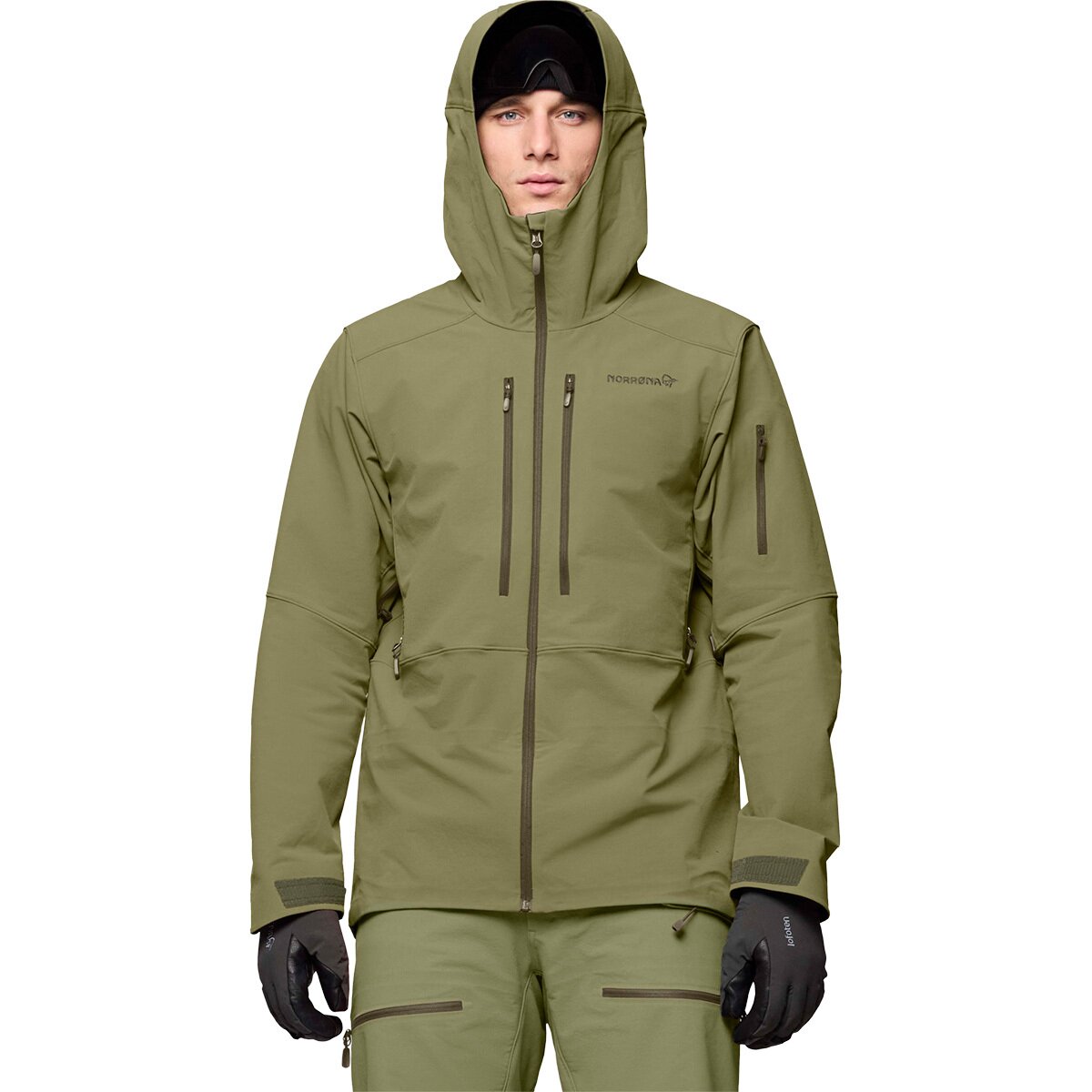 Image of Norrona Lofoten Flex1 Jacket - Men's Deep Lichen Green, L