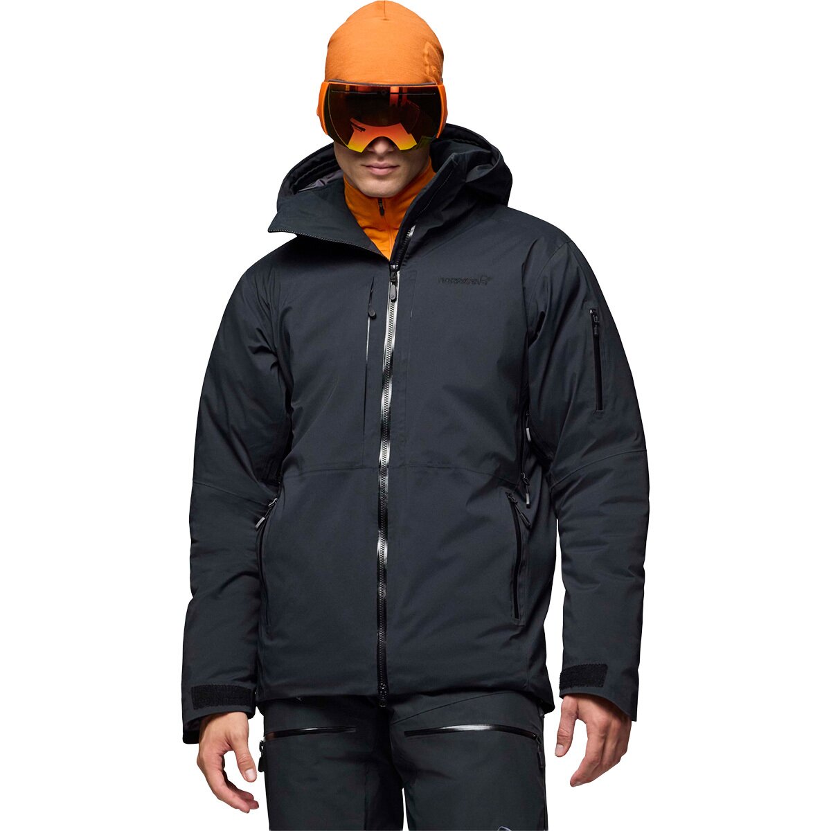Image of Norrona Lofoten GORE-TEX Down800 Jacket - Men's Caviar Black, M
