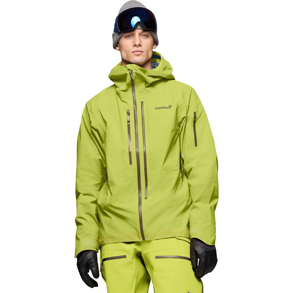Image of Norrona Lofoten GORE-TEX PRO Jacket - Men's Dark Citron, L