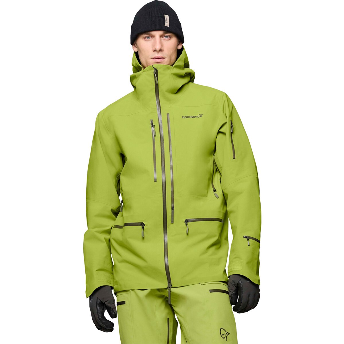 Image of Norrona Lofoten GORE-TEX PRO Plus Jacket - Men's Dark Citron, XL