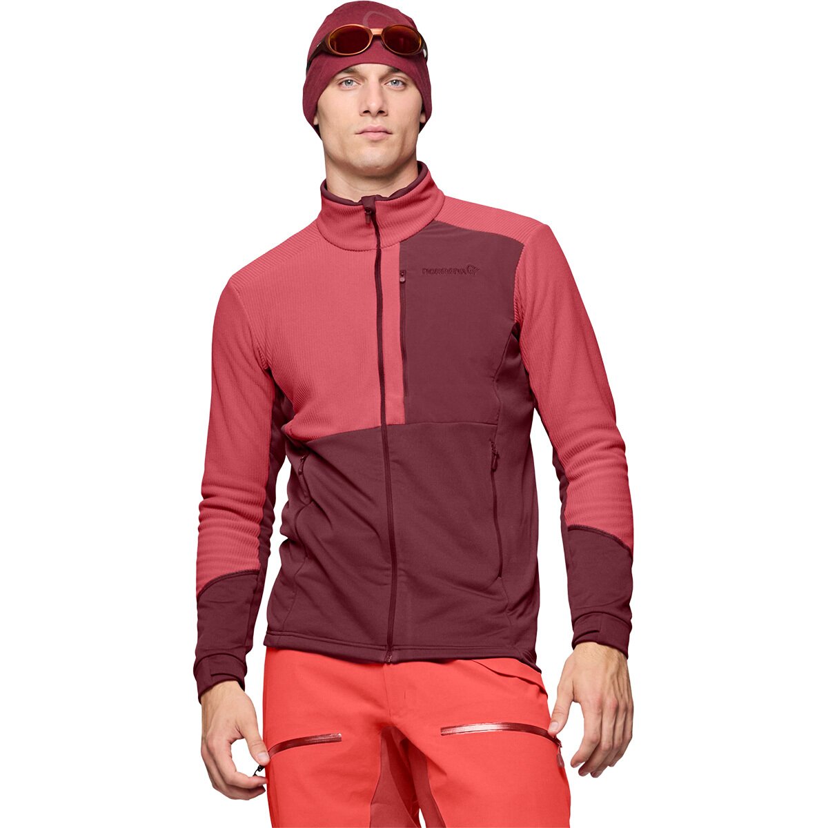 Image of Norrona Lofoten Warm2 Jacket - Men's Baked Apple/Port, L