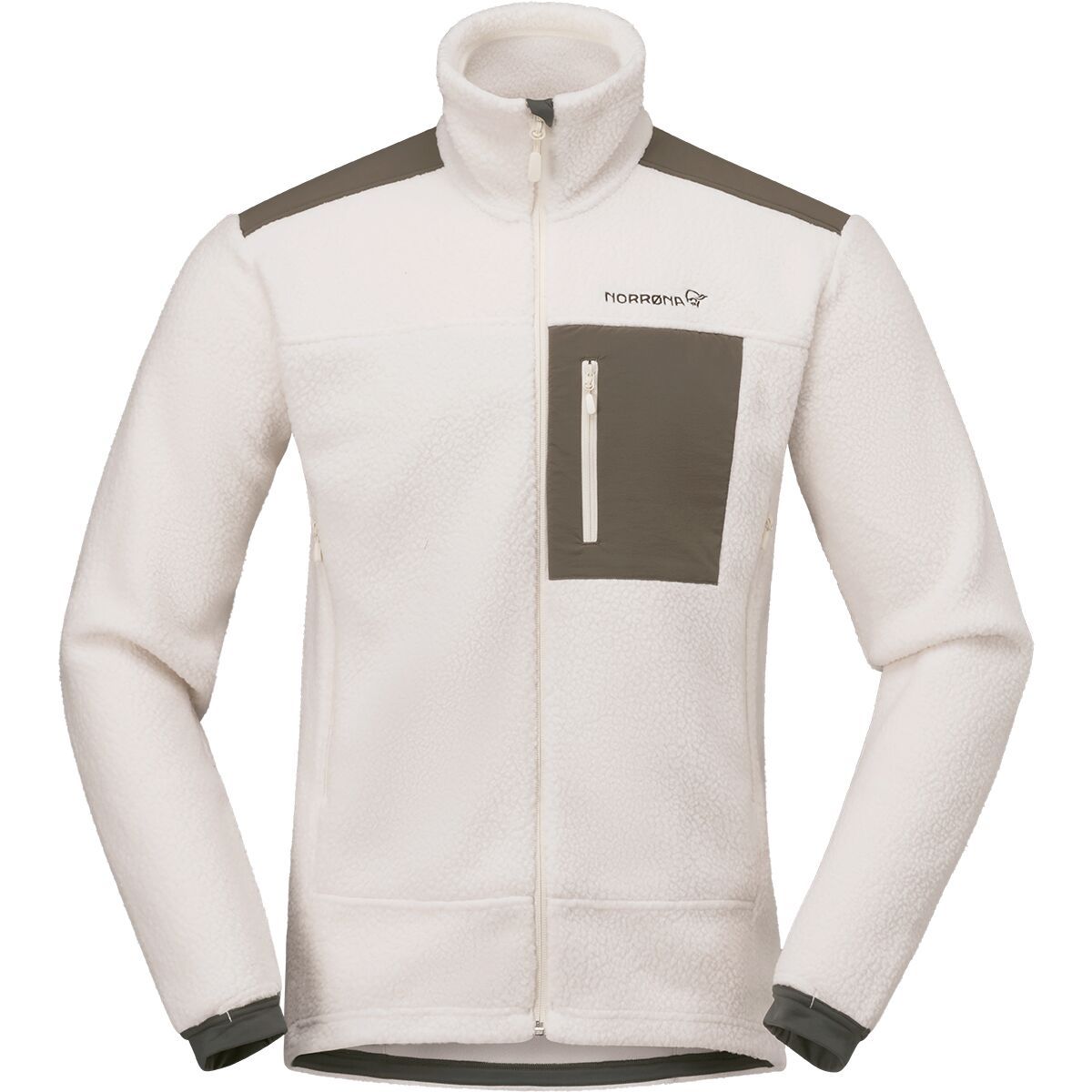 Image of Norrona Trollveggen Warm3 Jacket - Men's Whisper White, XL