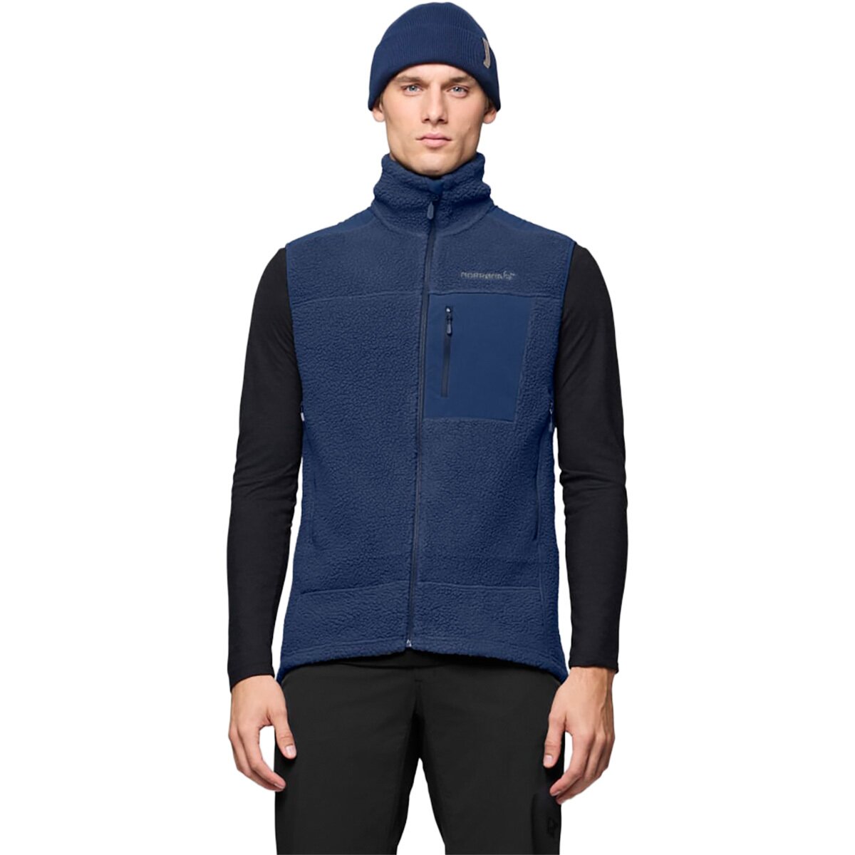 Image of Norrona Trollveggen Warm3 Vest - Men's Indigo Night, L