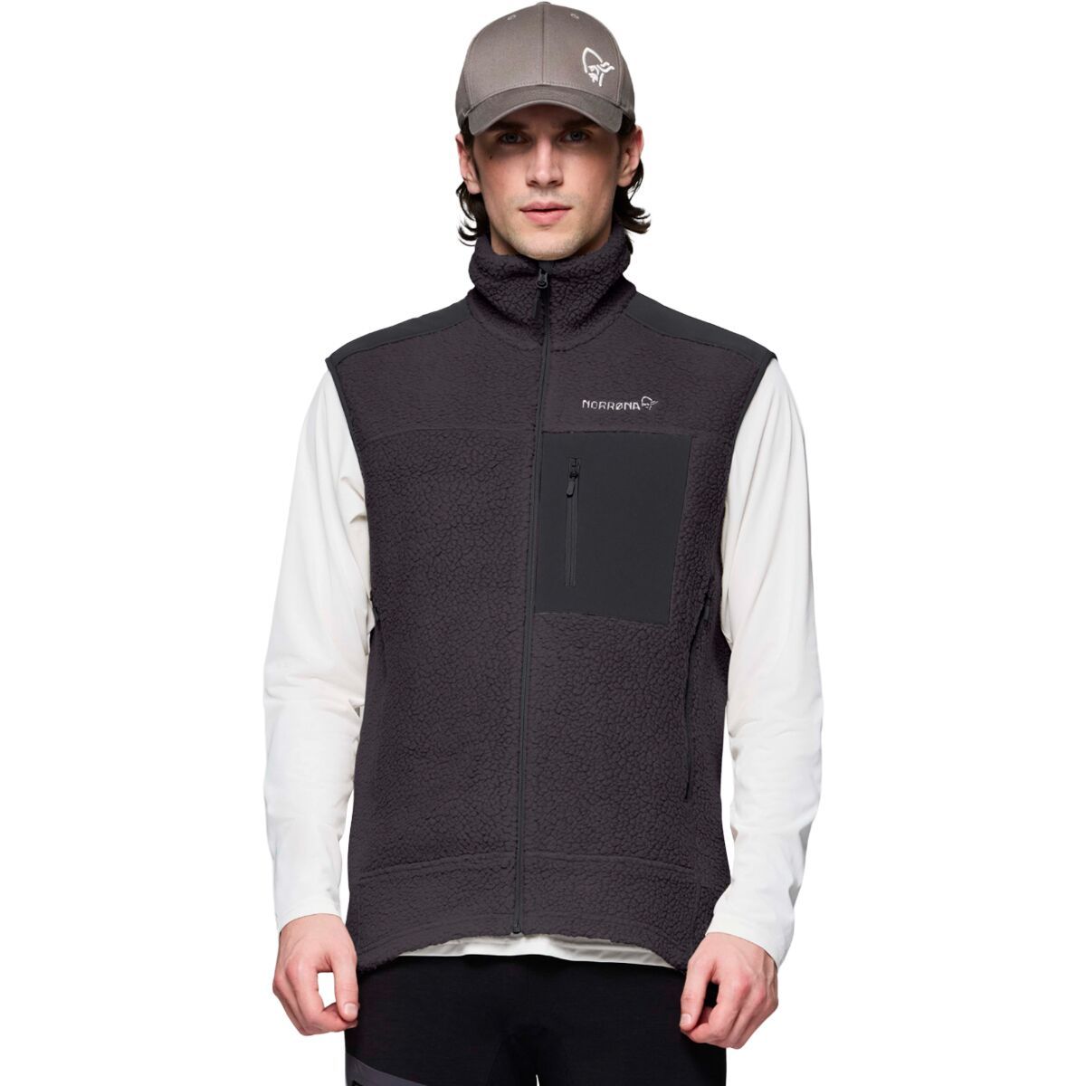 Image of Norrona Trollveggen Warm3 Vest - Men's Phantom, XL