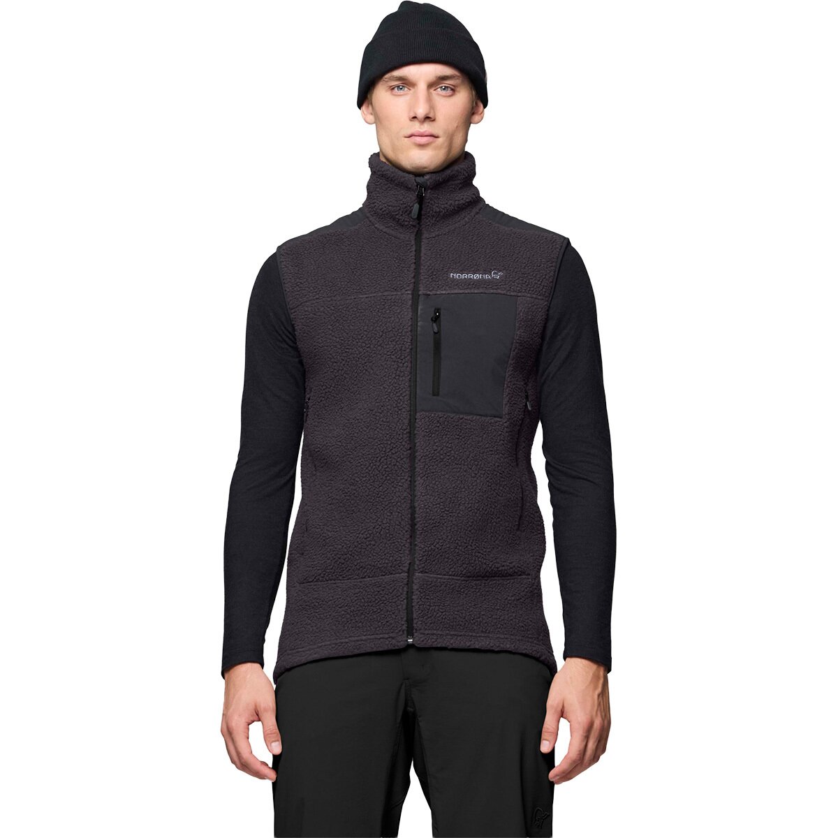 Image of Norrona Trollveggen Warm3 Vest - Men's Phantom, M