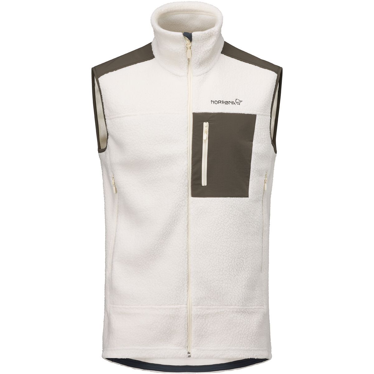 Image of Norrona Trollveggen Warm3 Vest - Men's Whisper White, L