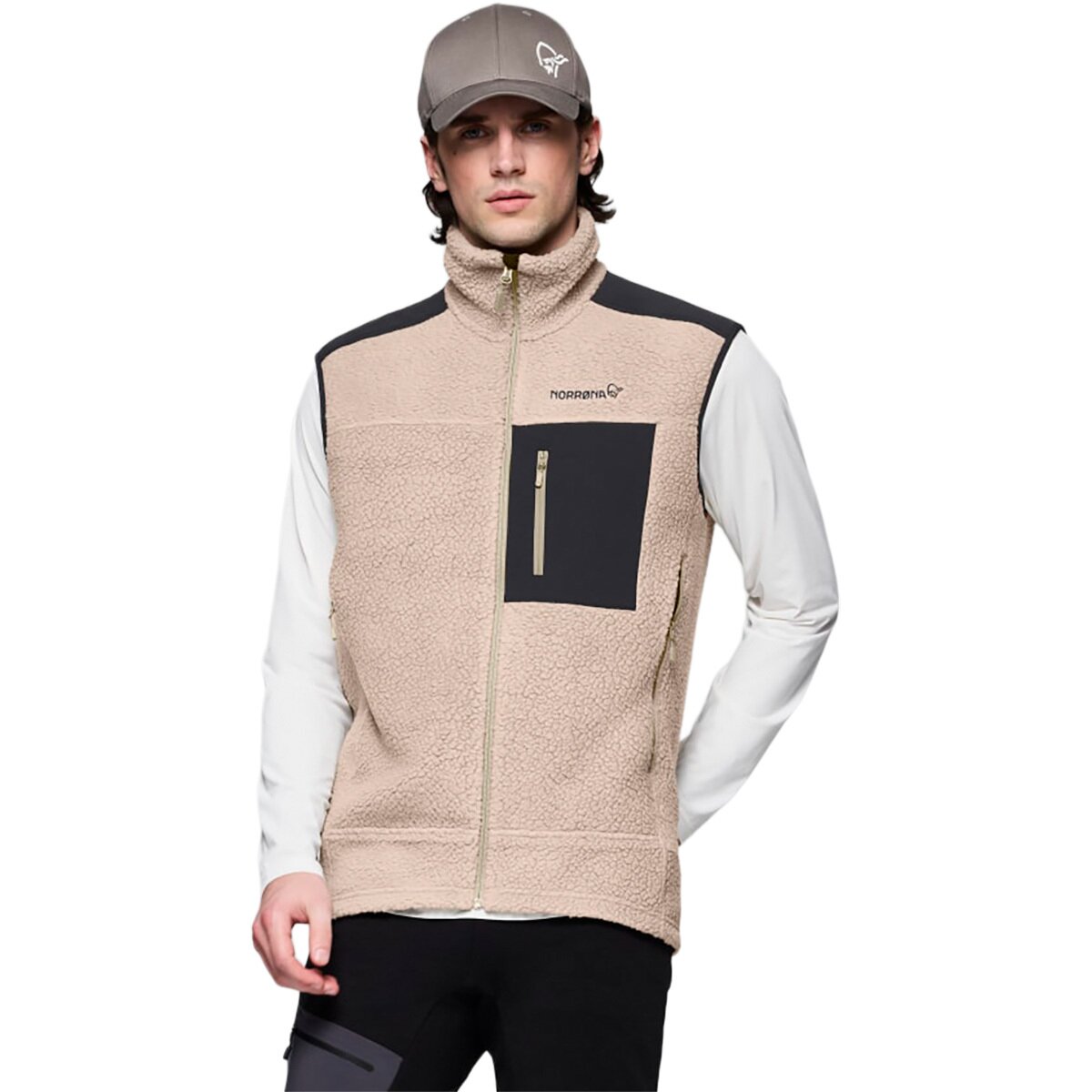 Image of Norrona Trollveggen Warm3 Vest - Men's Winter Twig, M