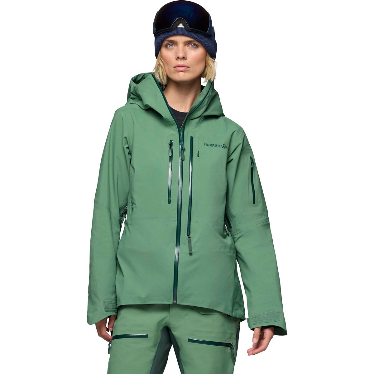 Image of Norrona Lofoten GORE-TEX PRO Jacket - Women's Dark Ivy, XL