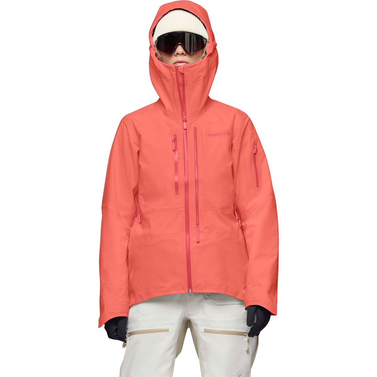 Image of Norrona Lofoten GORE-TEX PRO Jacket - Women's Deep Sea Coral, XS