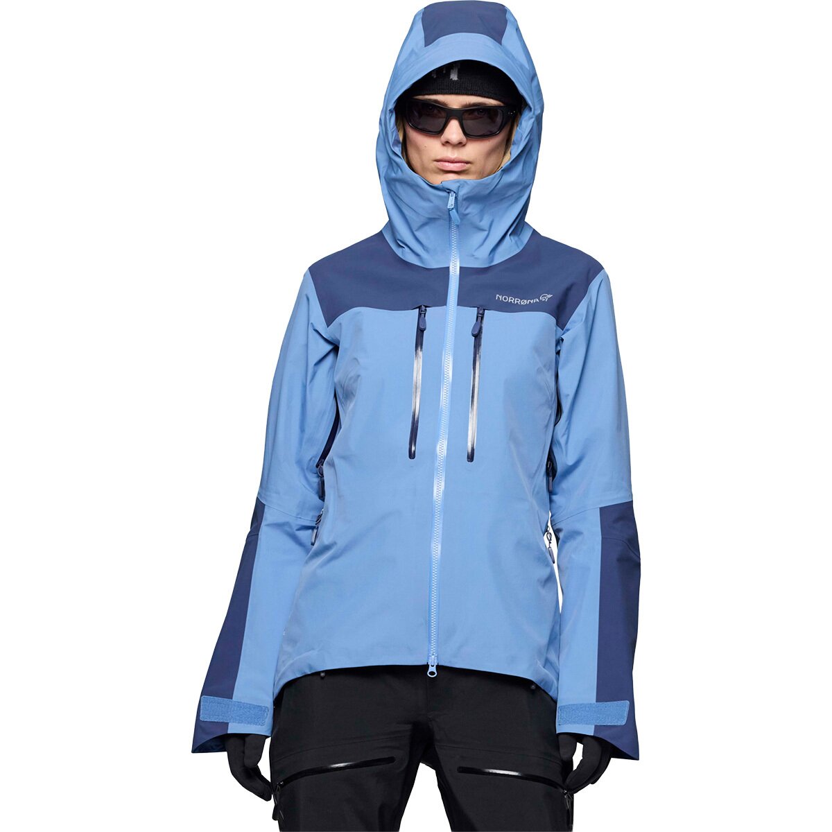 Image of Norrona Trollveggen Gore-Tex Pro Light Jacket - Women's Allure/Vintage Indigo, S