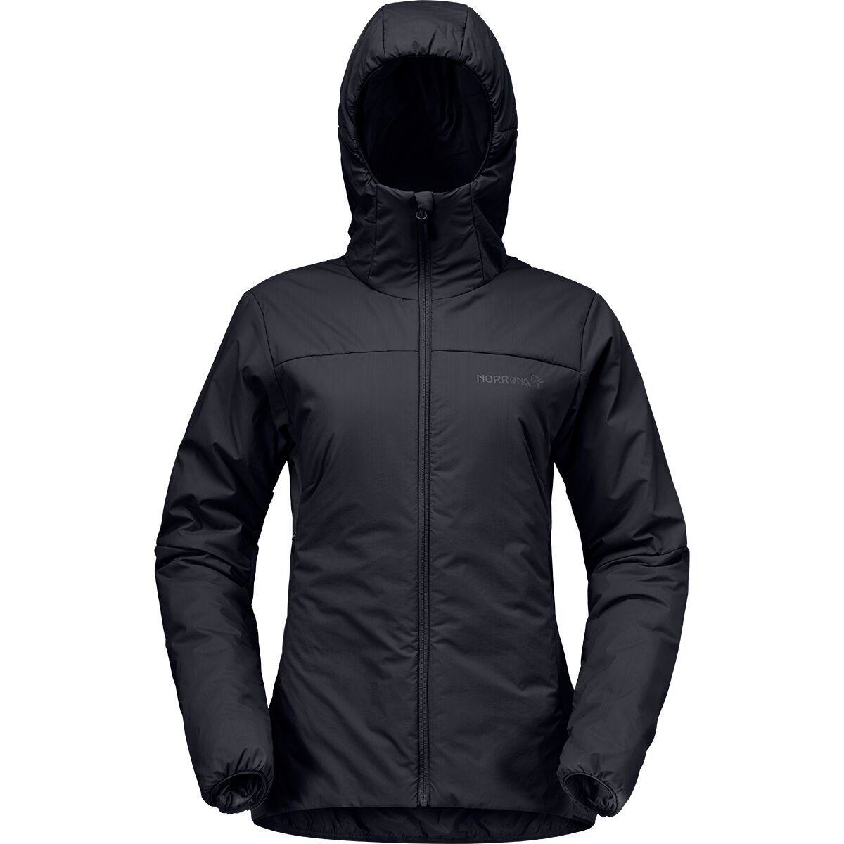 Image of Norrona Femund Thermo60 Zip Hooded Jacket - Women's Caviar Black, L