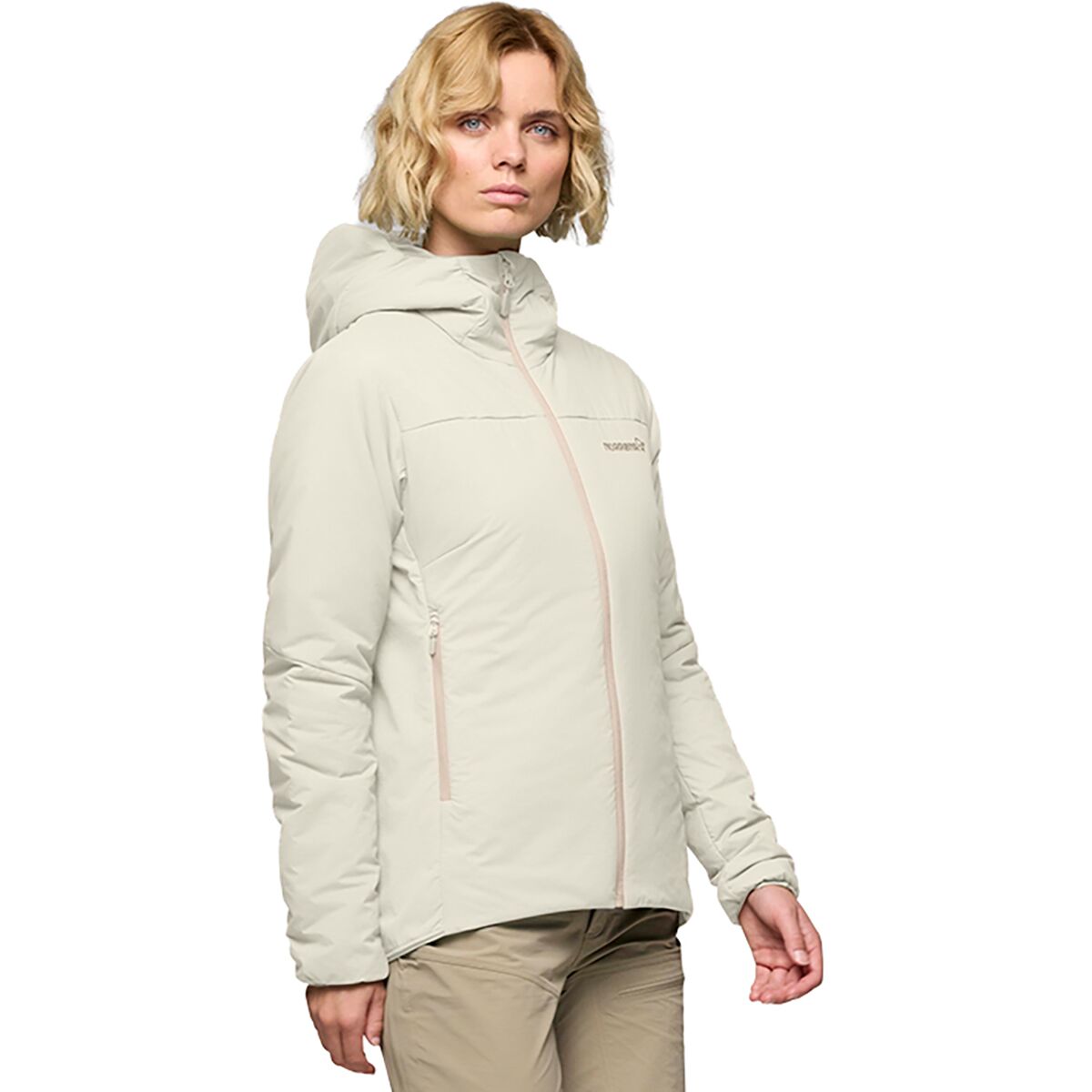 Image of Norrona Femund Thermo60 Zip Hooded Jacket - Women's Oatmeal, M