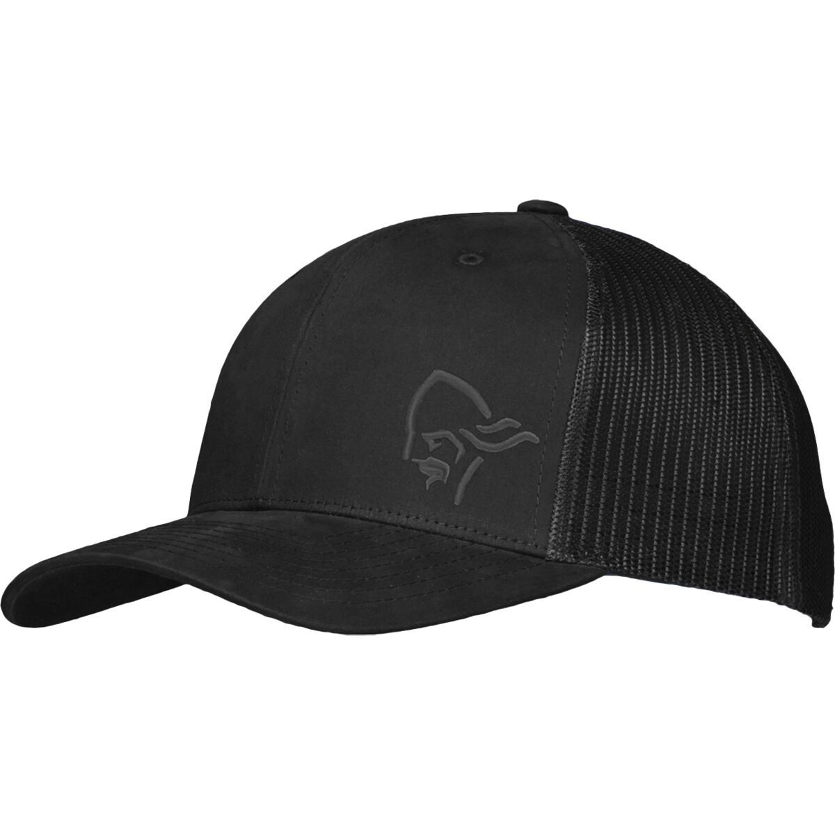 Image of Norrona /29 Snap Back Trucker Mesh Cap Caviar Black, One Size
