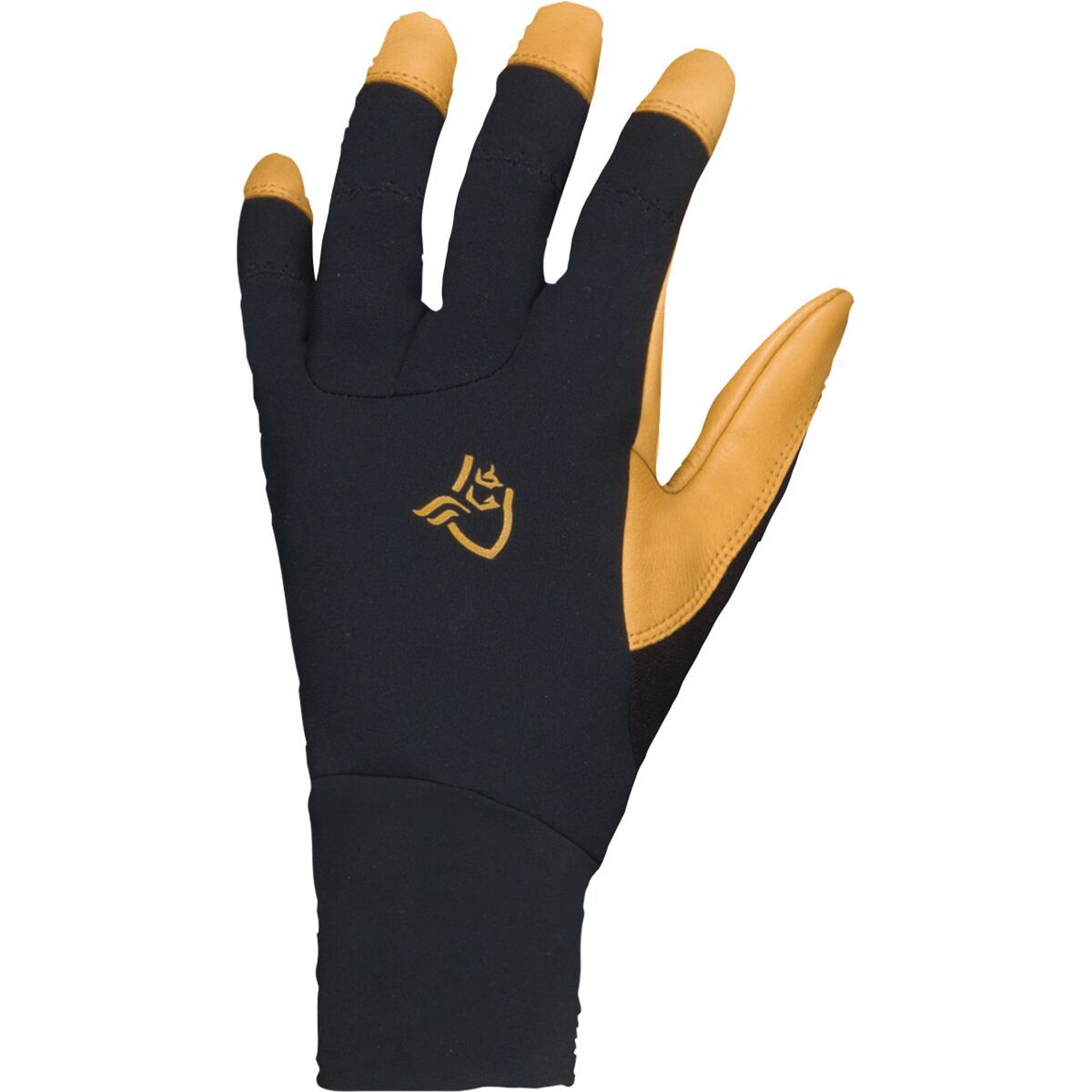Image of Norrona Lyngen Windstopper Leather Glove Caviar Black, XL