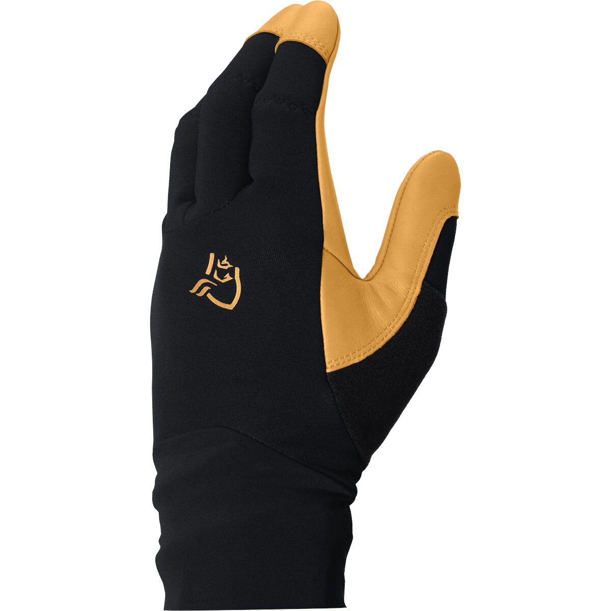 Image of Norrona Lyngen Windstopper Leather Glove Caviar Black, S