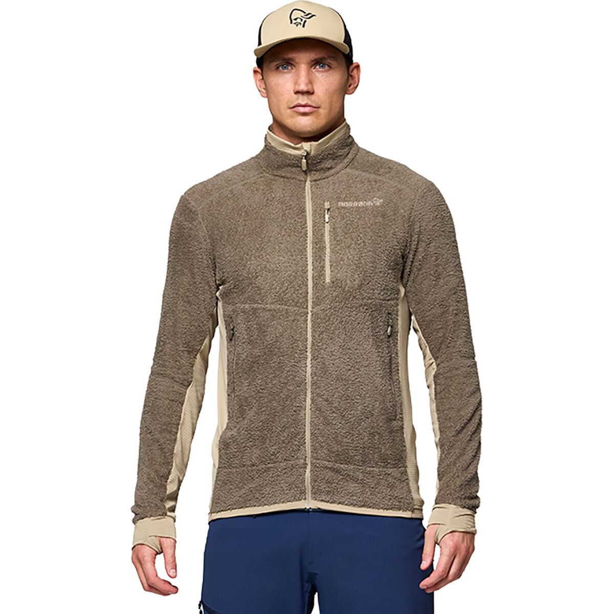 Image of Norrona Falketind Warm1 Active Jacket - Men's Bungee Cord/Winter Twig, XL