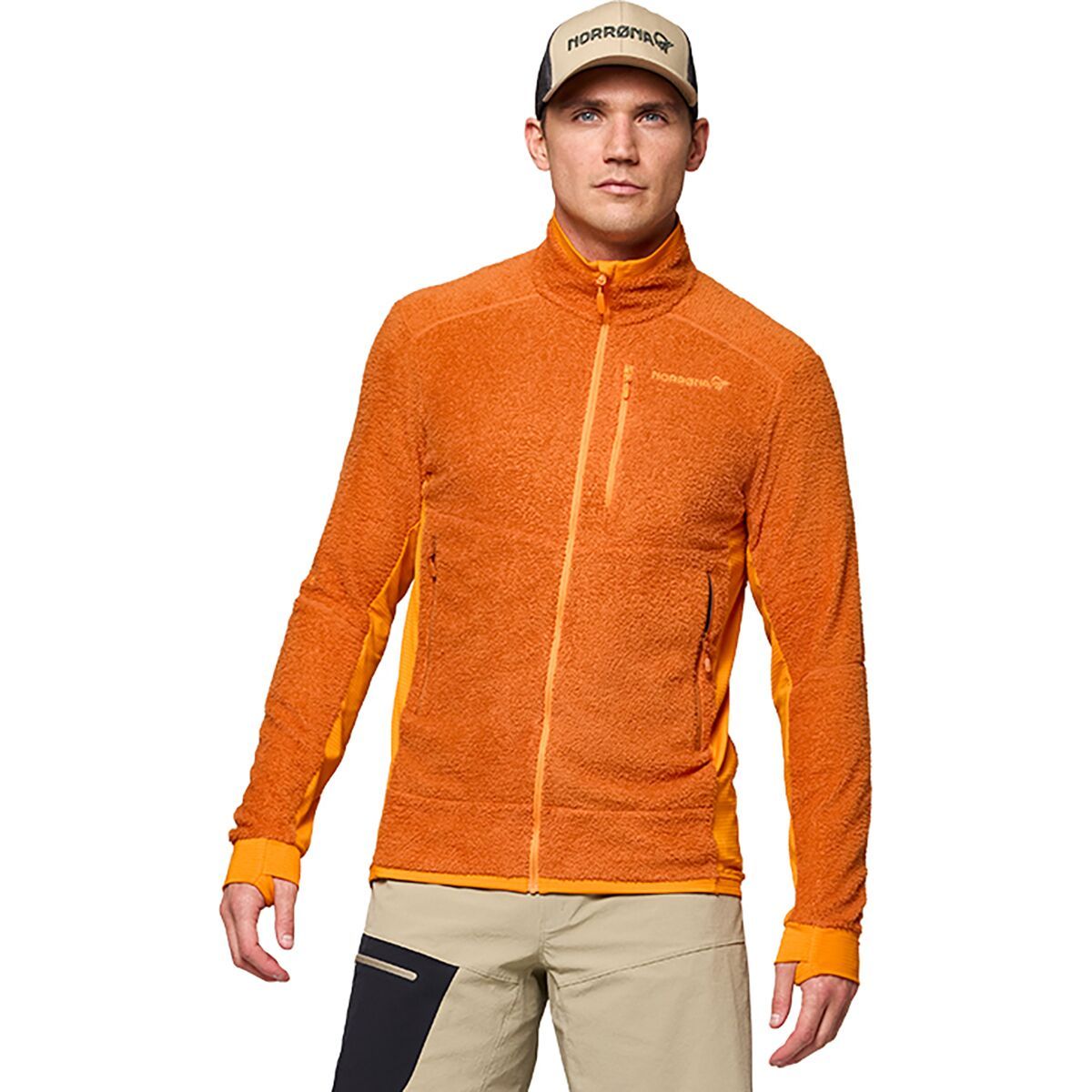 Image of Norrona Falketind Warm1 Active Jacket - Men's Gold Flame/Exuberance, XL