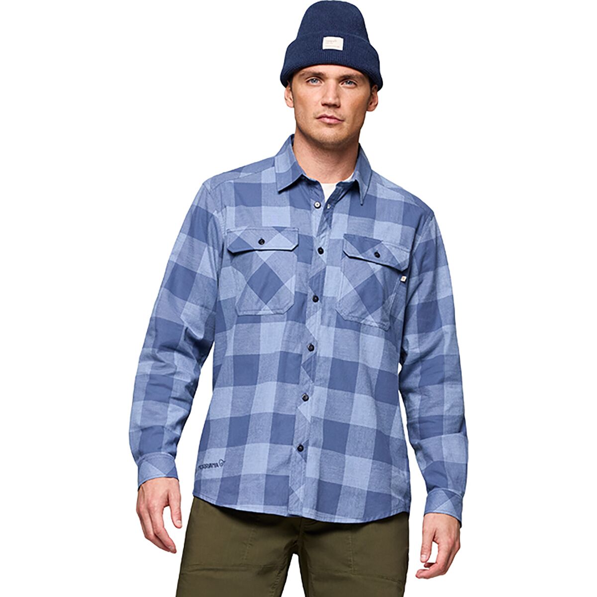 Image of Norrona Femund Flannel Lightweight Shirt - Men's Frozen Fjord, L
