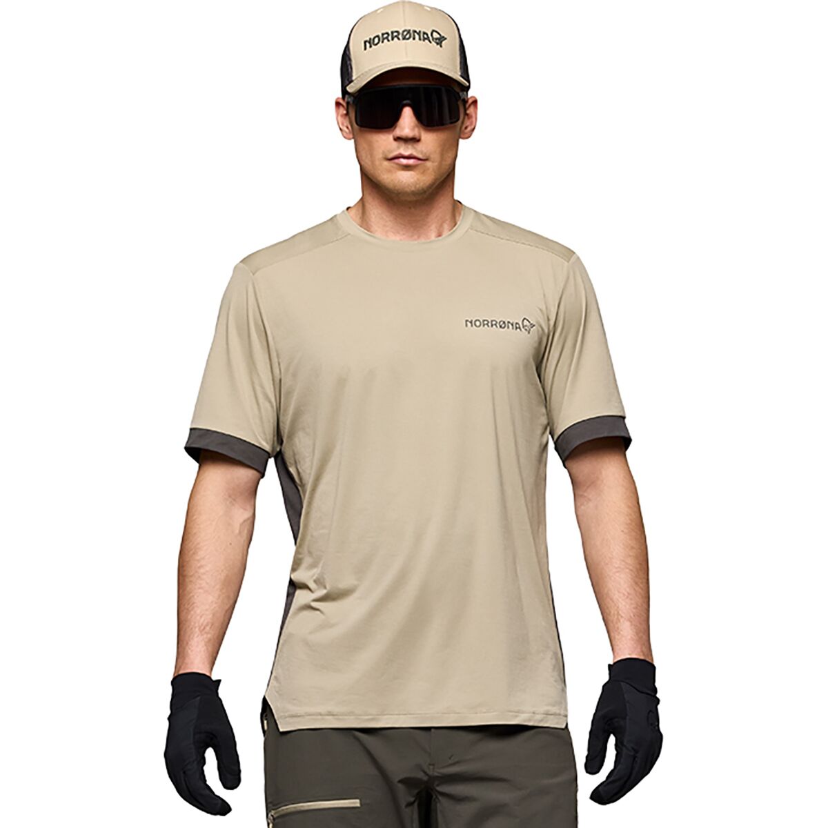 Image of Norrona Fjora Equaliser T-shirt - Men's Winter Twig/Beluga, S