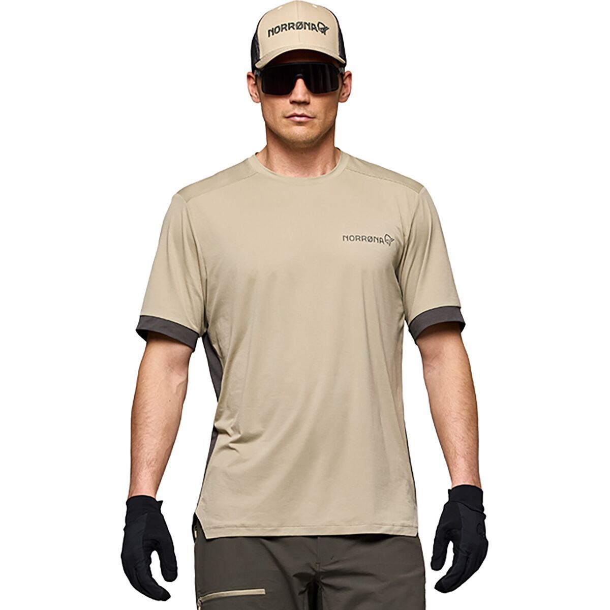 Image of Norrona Fjora Equaliser T-shirt - Men's Winter Twig/Beluga, M