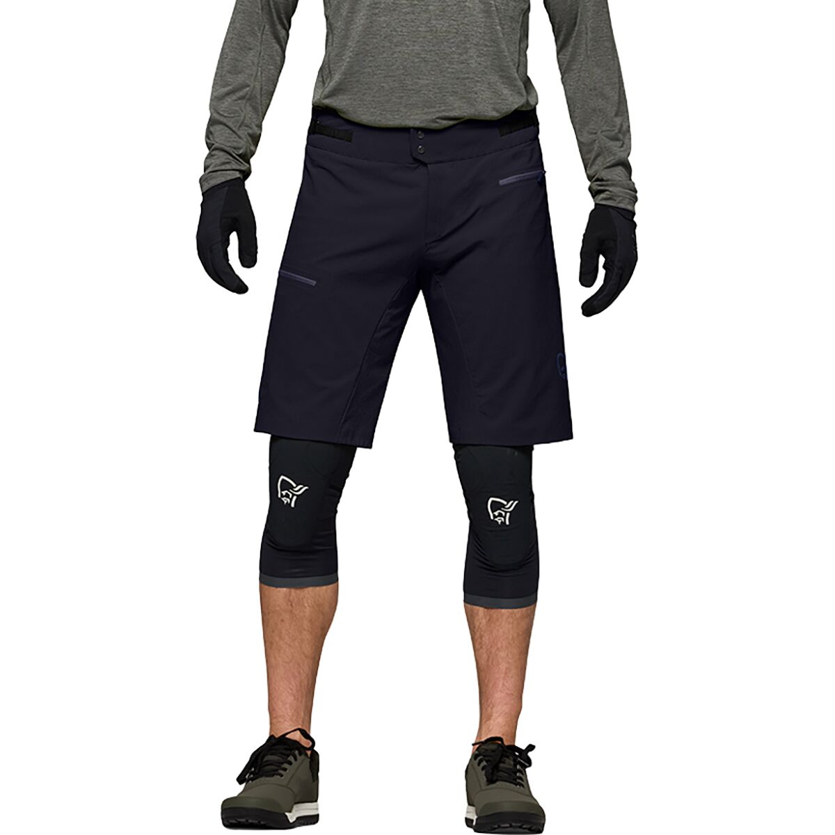 Image of Norrona Fjora Flex1 Short - Men's Caviar Black, XL