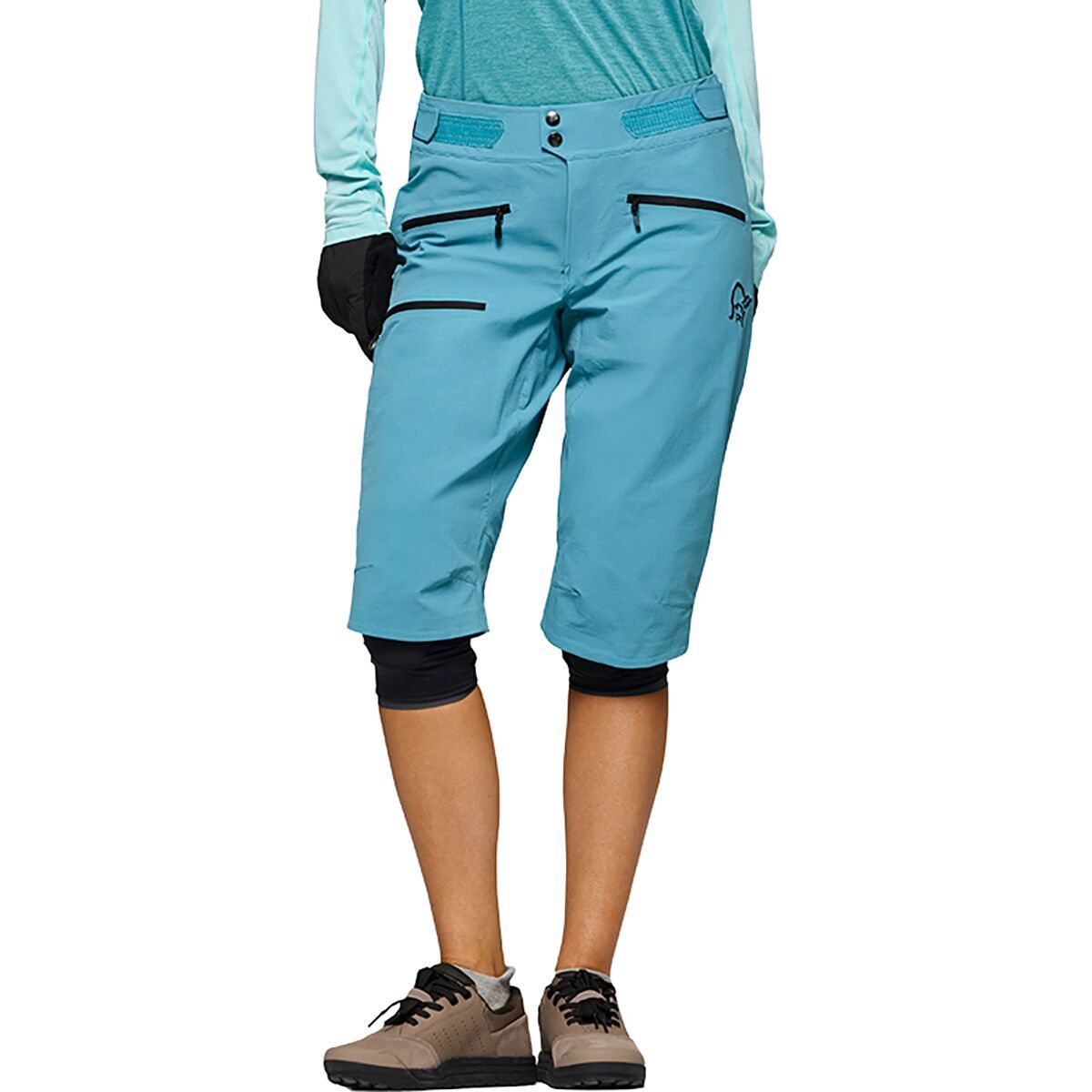 Image of Norrona Fjora Flex1 Short - Women's Brittany Blue, L