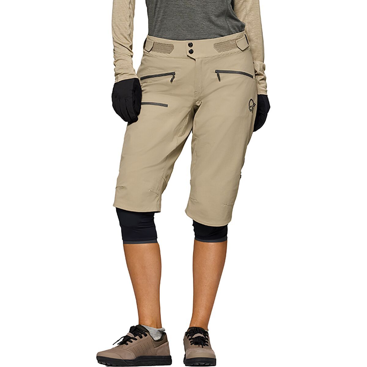 Image of Norrona Fjora Flex1 Short - Women's Winter Twig, L