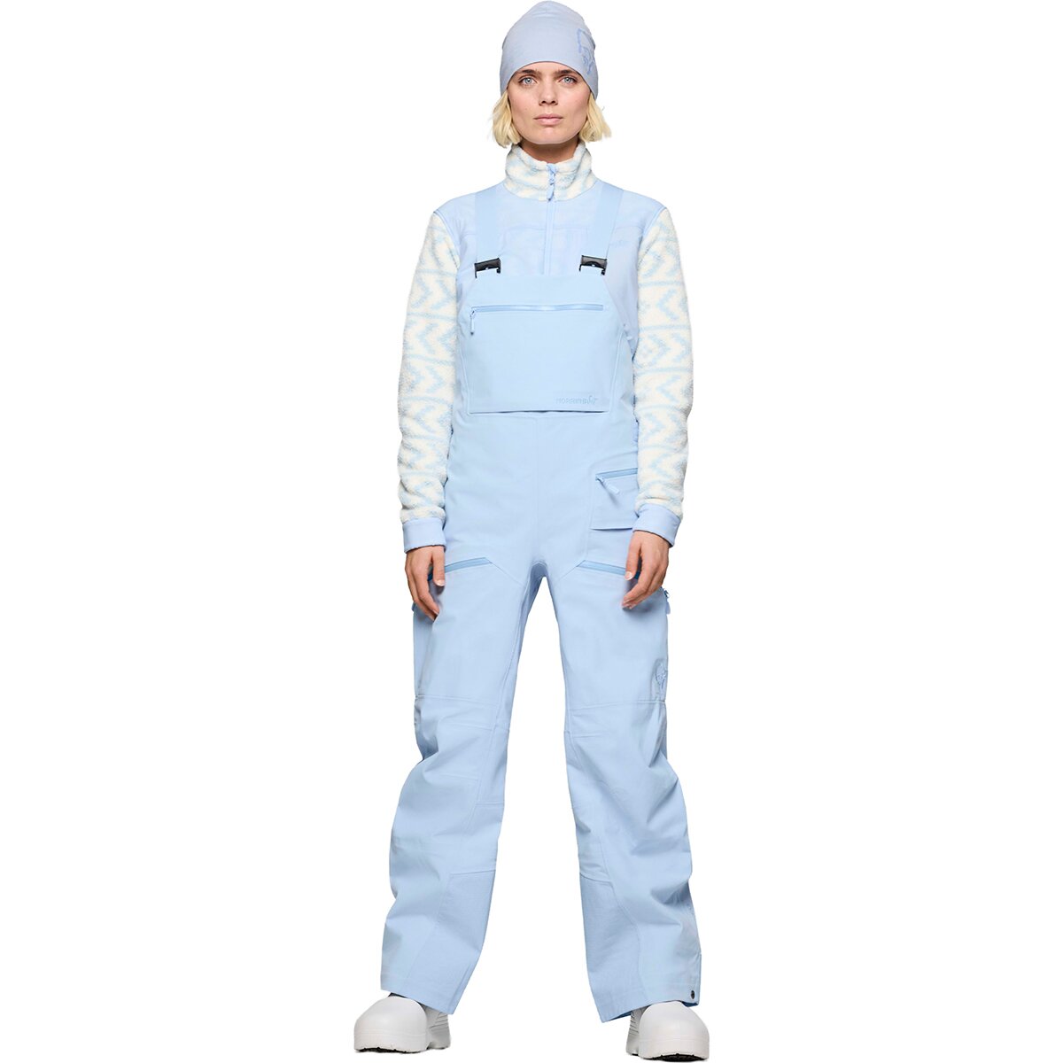 Image of Norrona Tamok Dri3 Bib Pant - Women's Cashmere Blue, L