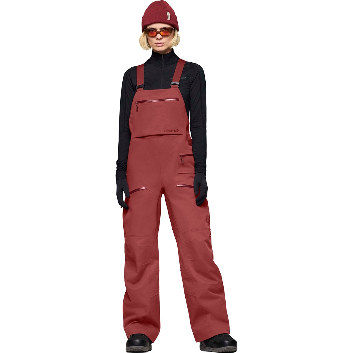 Image of Norrona Tamok Dri3 Bib Pant - Women's Port, XS