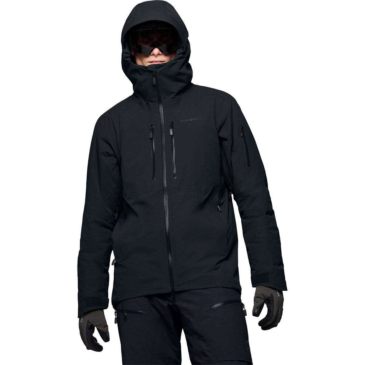 Image of Norrona Lofoten Gore-Tex Thermo80 Jacket - Men's Caviar Black, M