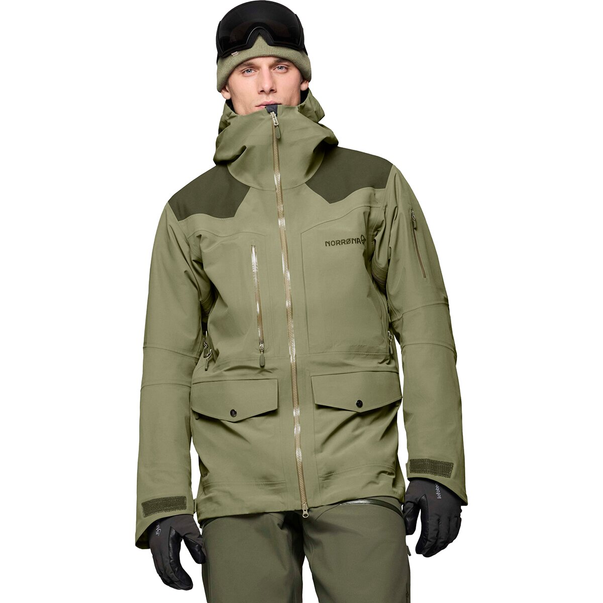 Image of Norrona Tamok Dri3 Jacket - Men's Olive Night/Deep Lichen Green, M