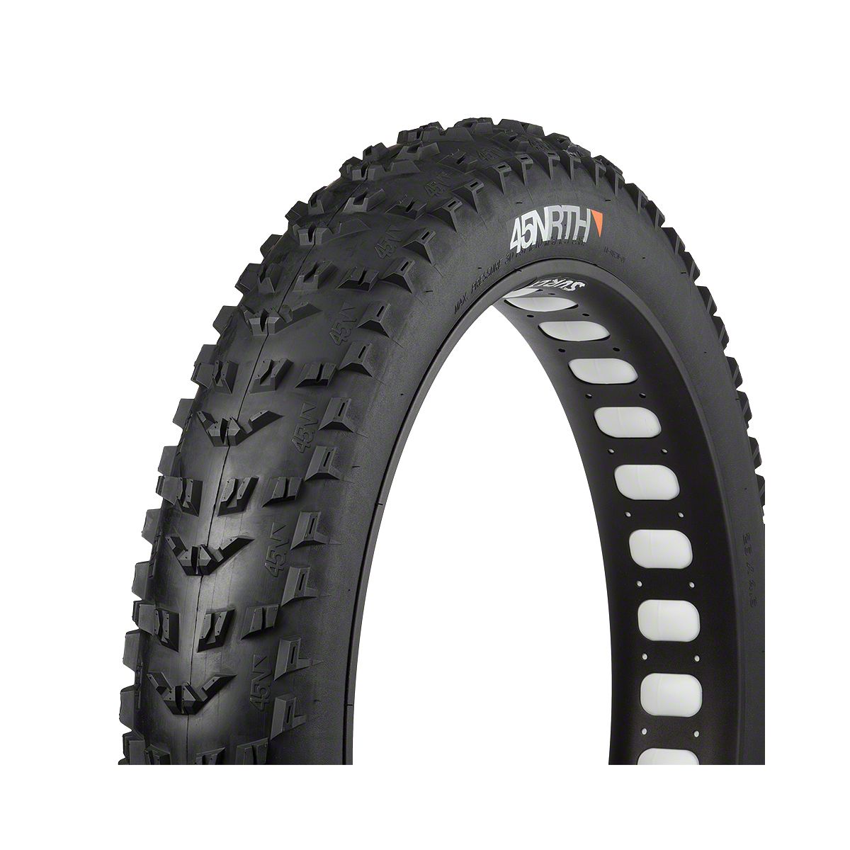 45NRTH 45NRTH Flowbeist Tubeless Fat Bike Tire Black 120 Tpi, 26x4.6