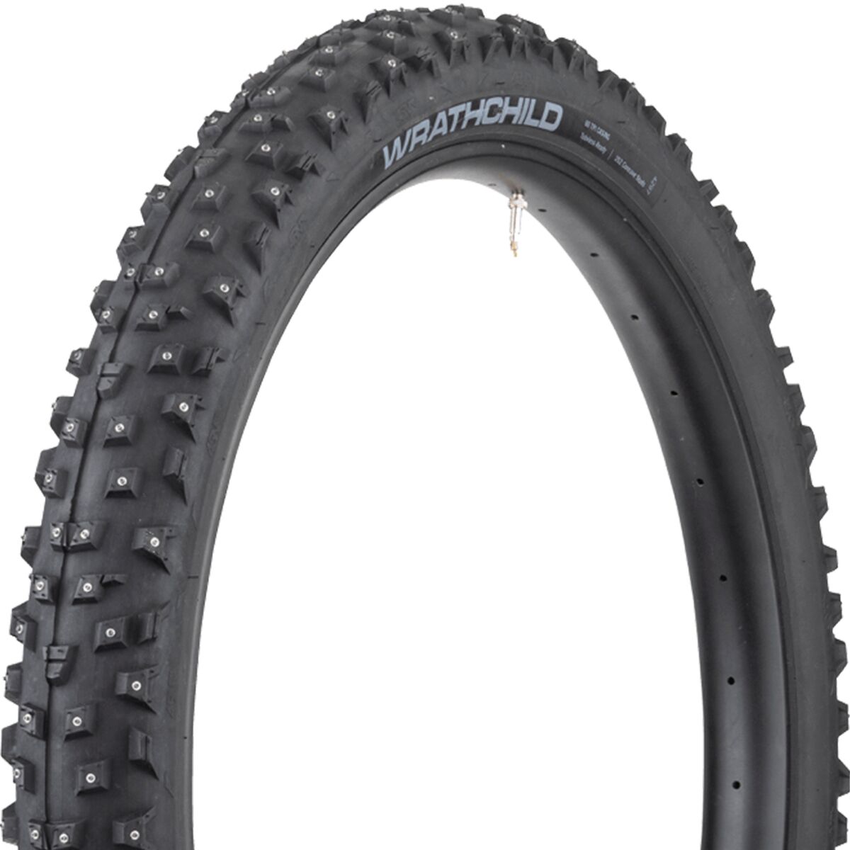 45NRTH 45NRTH Wrathchild Studded Fatbike Tubeless Tire - 27.5in Black, 120tpi, 224 XL Studs, 27.5x4.5