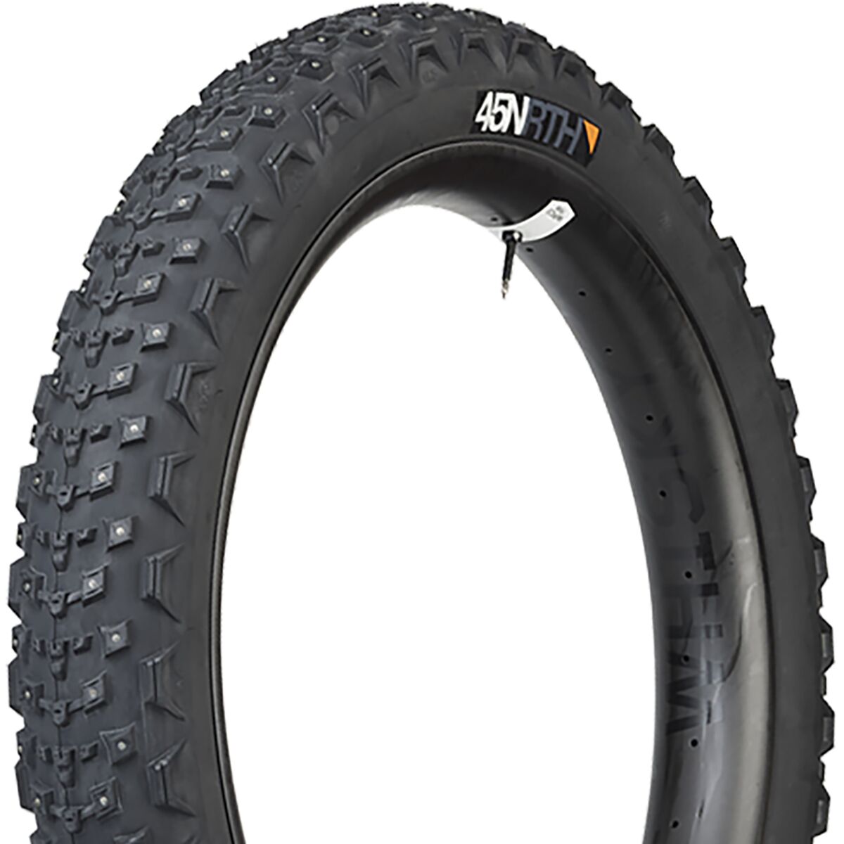 45NRTH 45NRTH Dillinger 4 Studded Fatbike Tubeless Tire - 27.5in Black, 60 TPI, 168 Carbide Steel Studs, 27.5x4