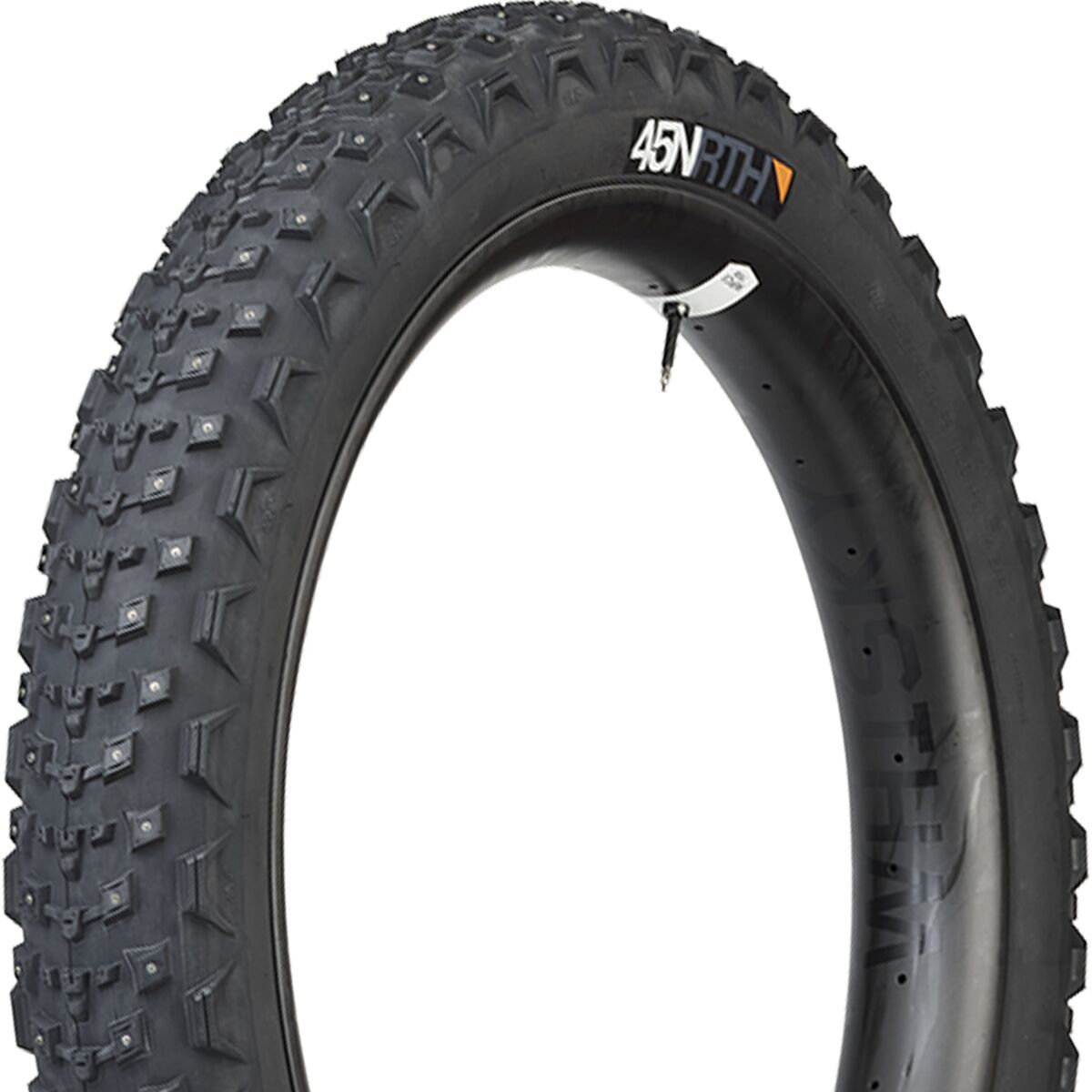 Image of 45NRTH Dillinger 4 Studded Fatbike Tubeless Tire - 27.5in Black, 60 TPI, 168 Carbide Steel Studs, 27.5x4