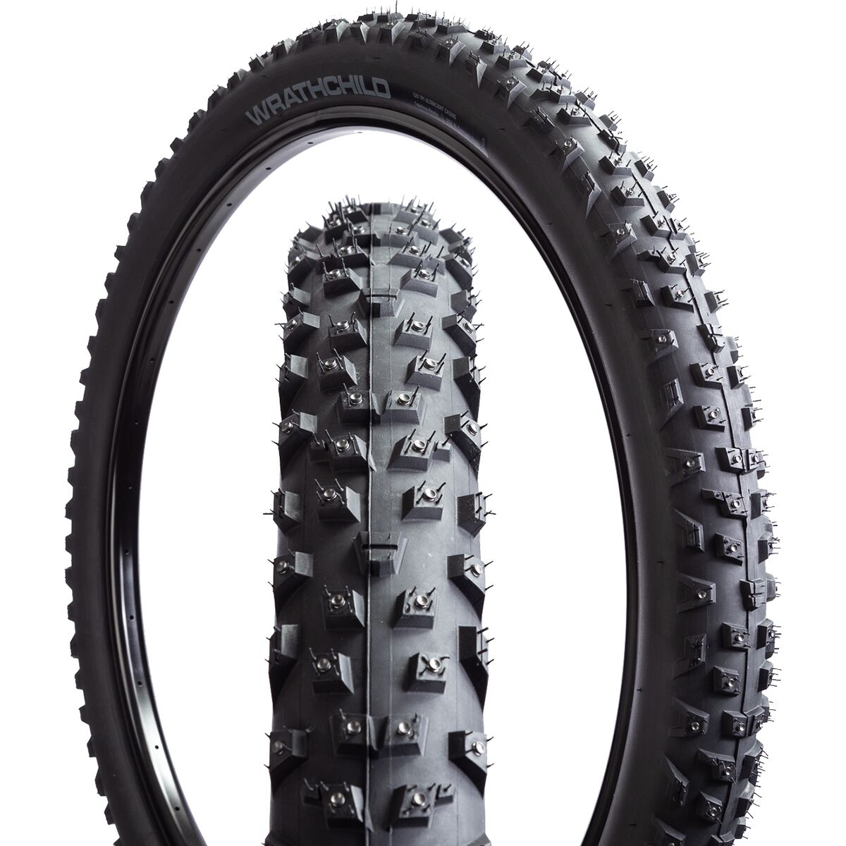 45NRTH 45NRTH Wrathchild Studded Tubeless 29 x 2.6in Tire Black, 60tpi, 252 Concave Carbide Studs, 29x2.6