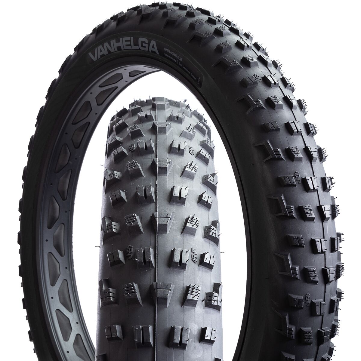 Image of 45NRTH Vanhelga Fatbike Tubeless Tire - 27.5in Black, 120tpi, 27.5x4