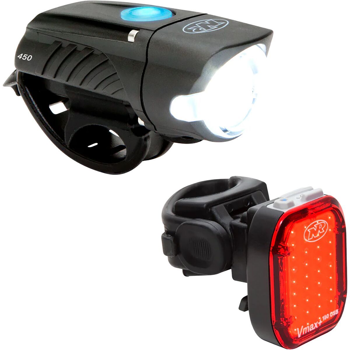 Image of NiteRider Swift 450 Headlight + Vmax+ 180 Rear Light Set One Color, One Size