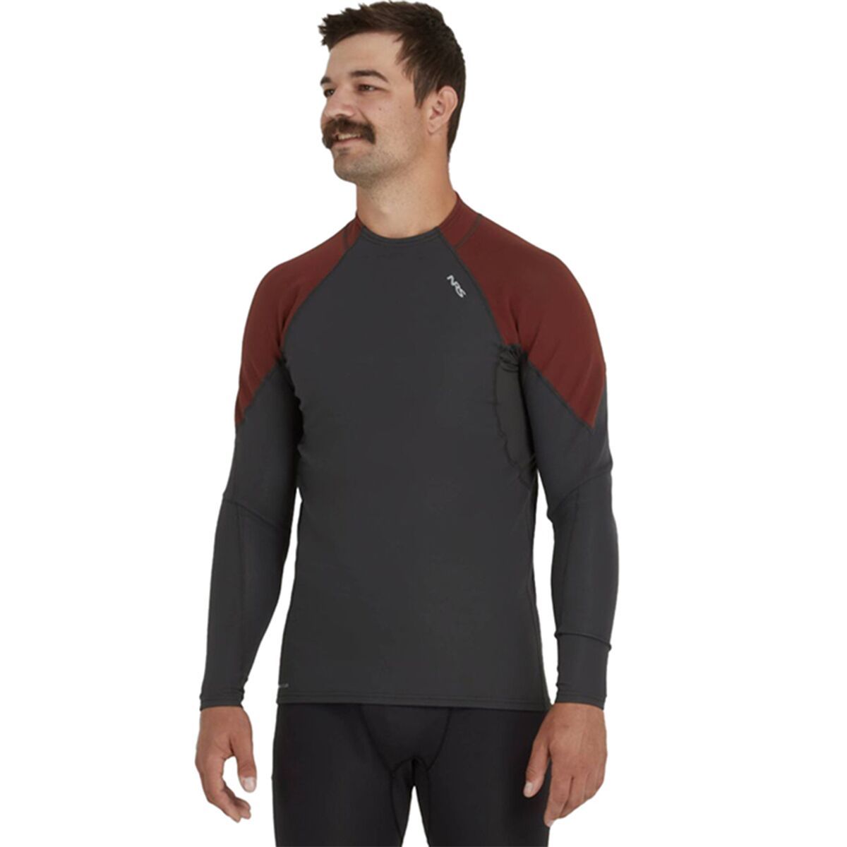 Image of NRS HydroSkin 0.5mm - Long-Sleeve - Men's Graphite/Brick, S