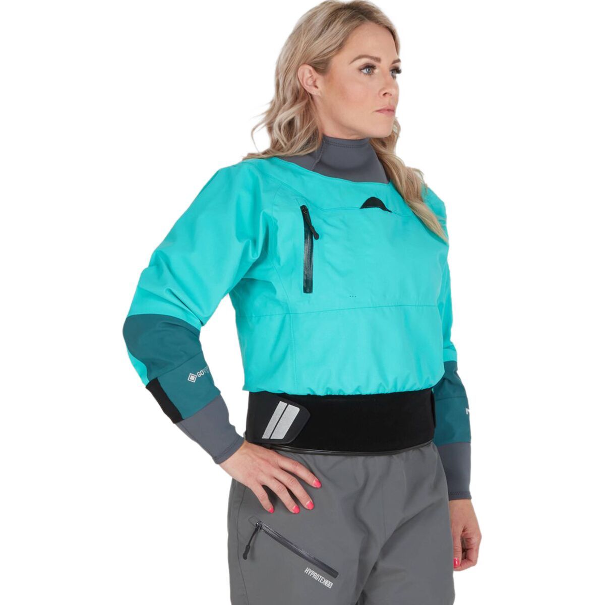 Image of NRS Rev Dry Top - Women's Mediterranea/Aqua, XS