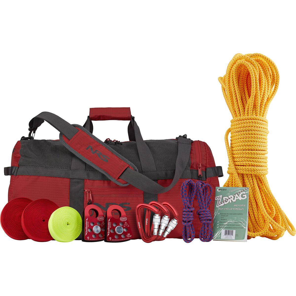 NRS NRS Z-Drag Kit Red 3/8in, GrabLine NFPA Rope Kit