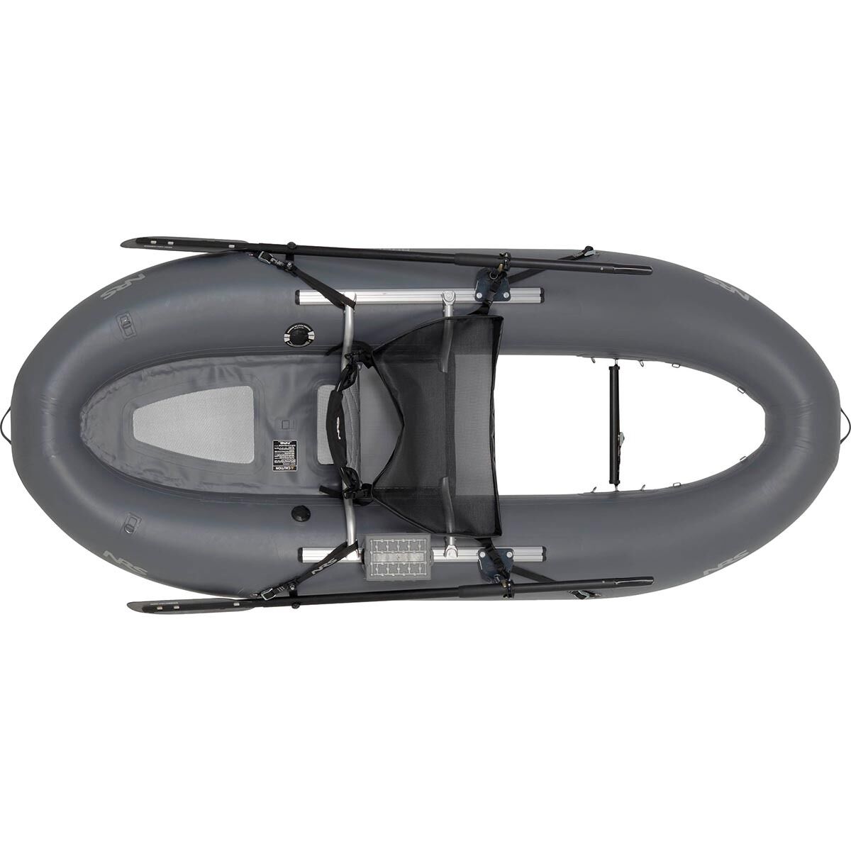 Image of NRS Boundary 100 Personal Fishing Raft Gray, Raft Package