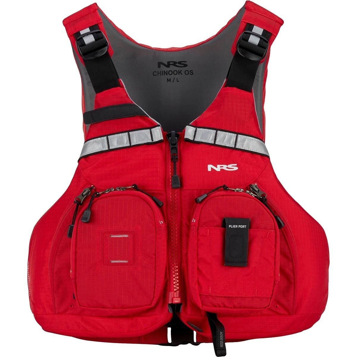 Image of NRS Chinook OS Fishing Personal Flotation Device Red, M/L
