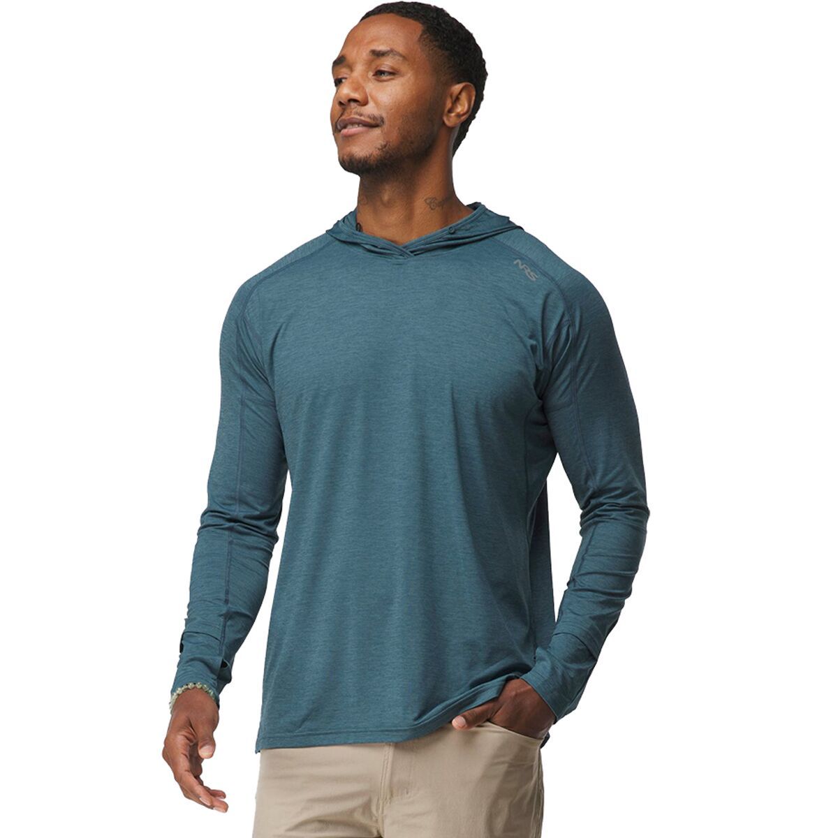 Image of NRS Silkweight Hoodie - Men's Stealth, XL