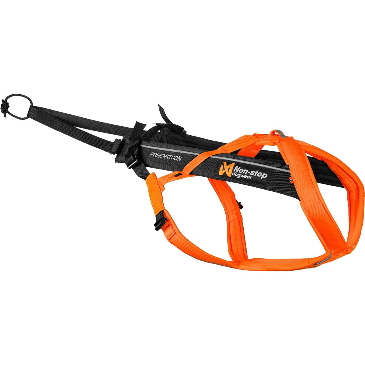 Image of Non-stop Dogwear Freemotion Harness 5.0 Black/Orange, 7