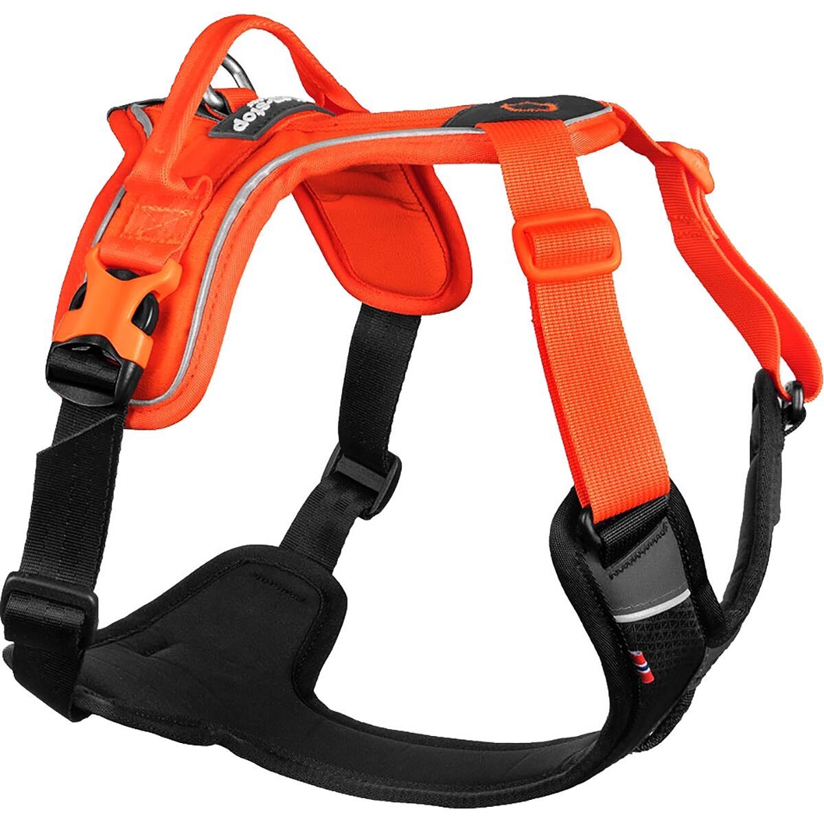 Image of Non-stop Dogwear Ramble Harness Black/Orange, XS