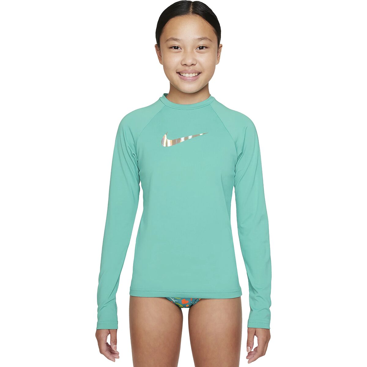 Nike Swim Hydrogua Long-Sleeve Rashguard - Girls'