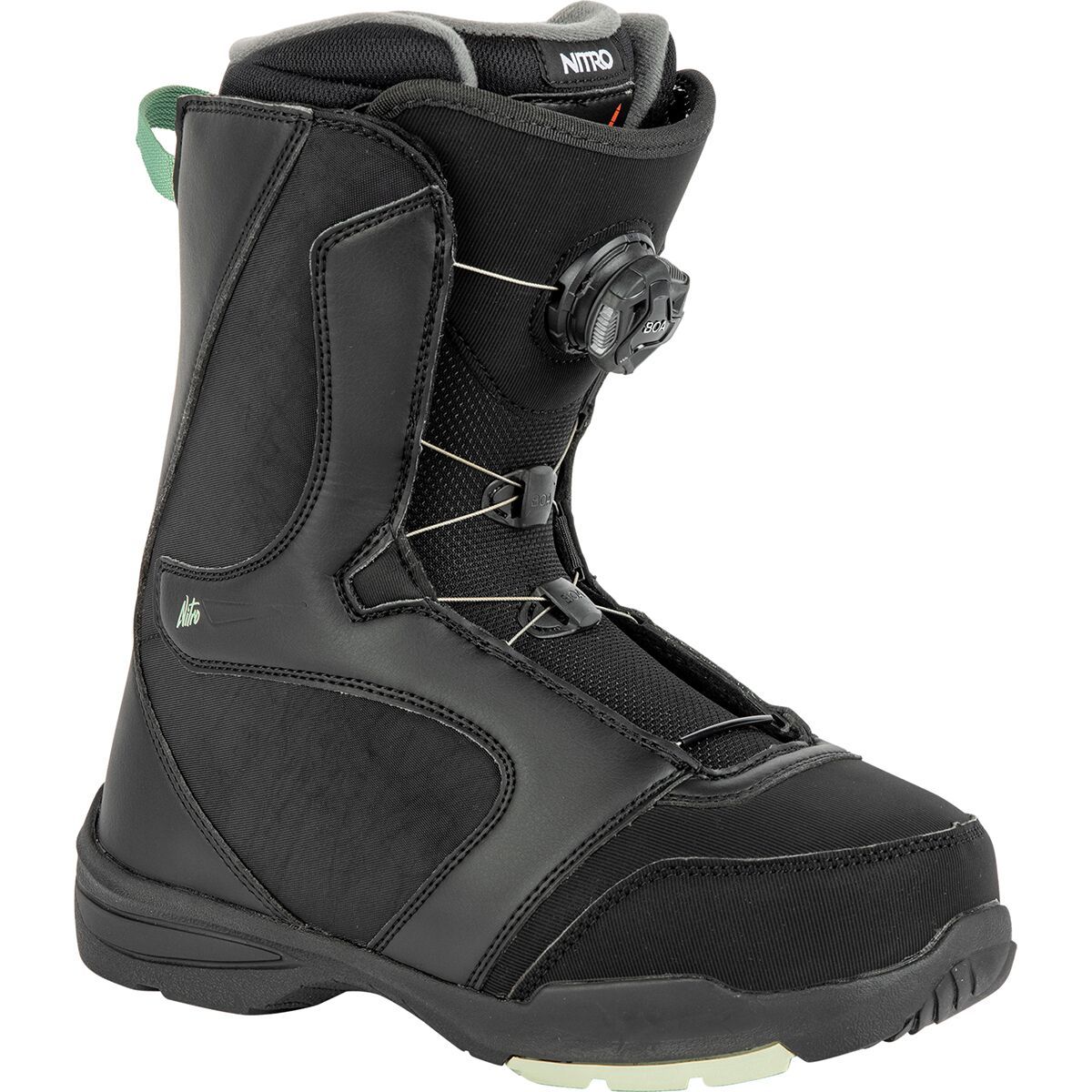 Nitro Flora Boa Snowboard Boot - Women's Black/Mint, 7.0